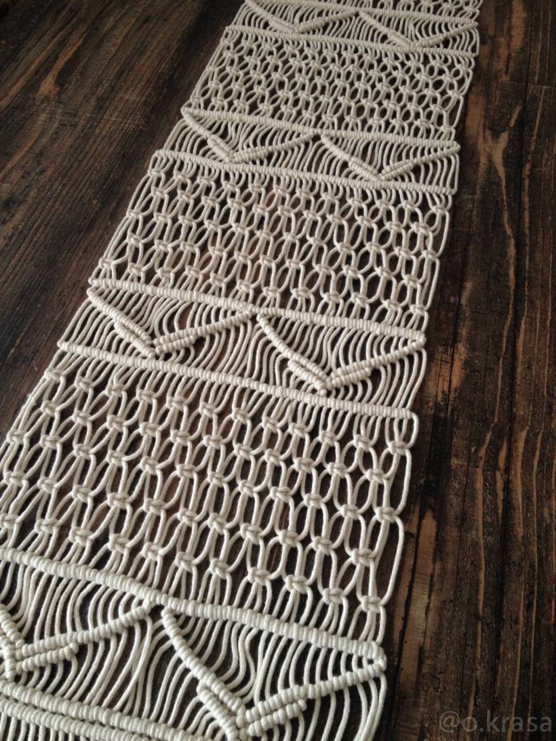Macrame Table Runner Wedding Table Runner Table Runner Etsy