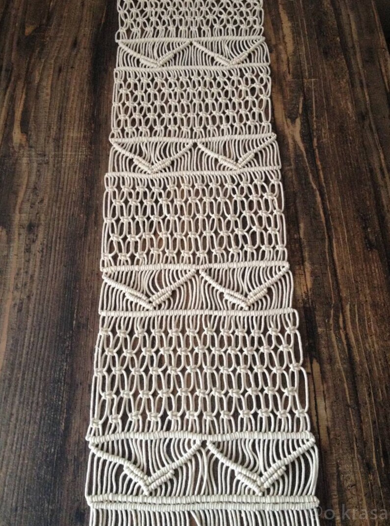 Macrame Table Runner Wedding Table Runner Table Runner Etsy