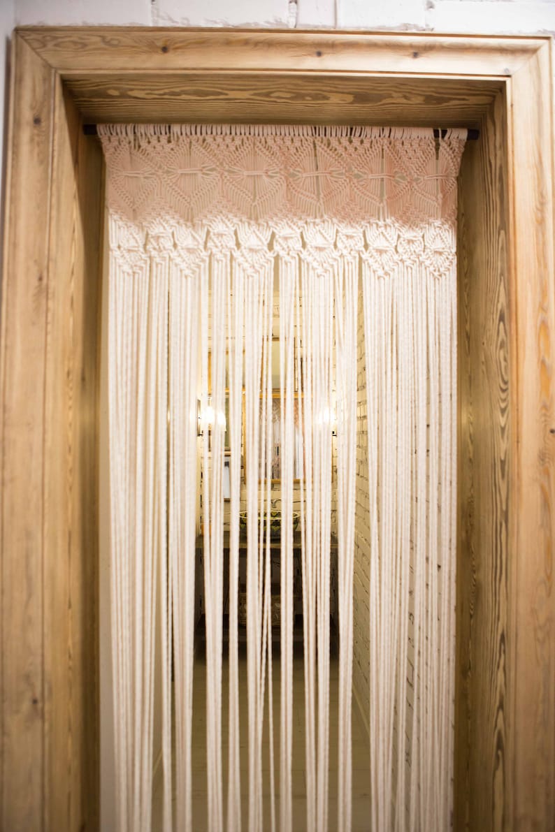 Macrame Room Divider Macrame Curtain Door Divider Door Etsy Canada