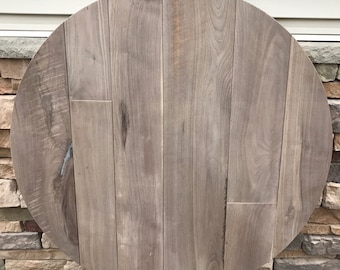 1 3/4 inch Thick Walnut SUPER PLANKS | Sawmark groove table top | wine barrel table top | Round Walnut Table Top