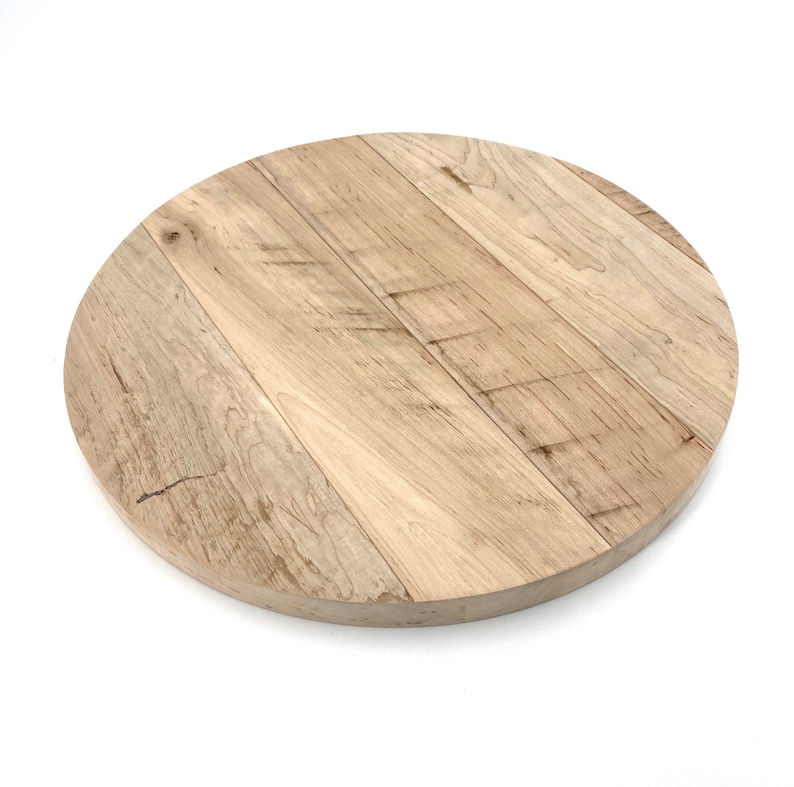 Lazy Susan Table Top Maple Top Circle Sawn Top Rustic Etsy