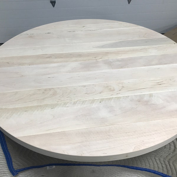 1 3/4 inch Thick SUPER PLANK Maple table top | Sawmark groove table top | wine barrel table top | Plank Style Table Top | Farmhouse Table