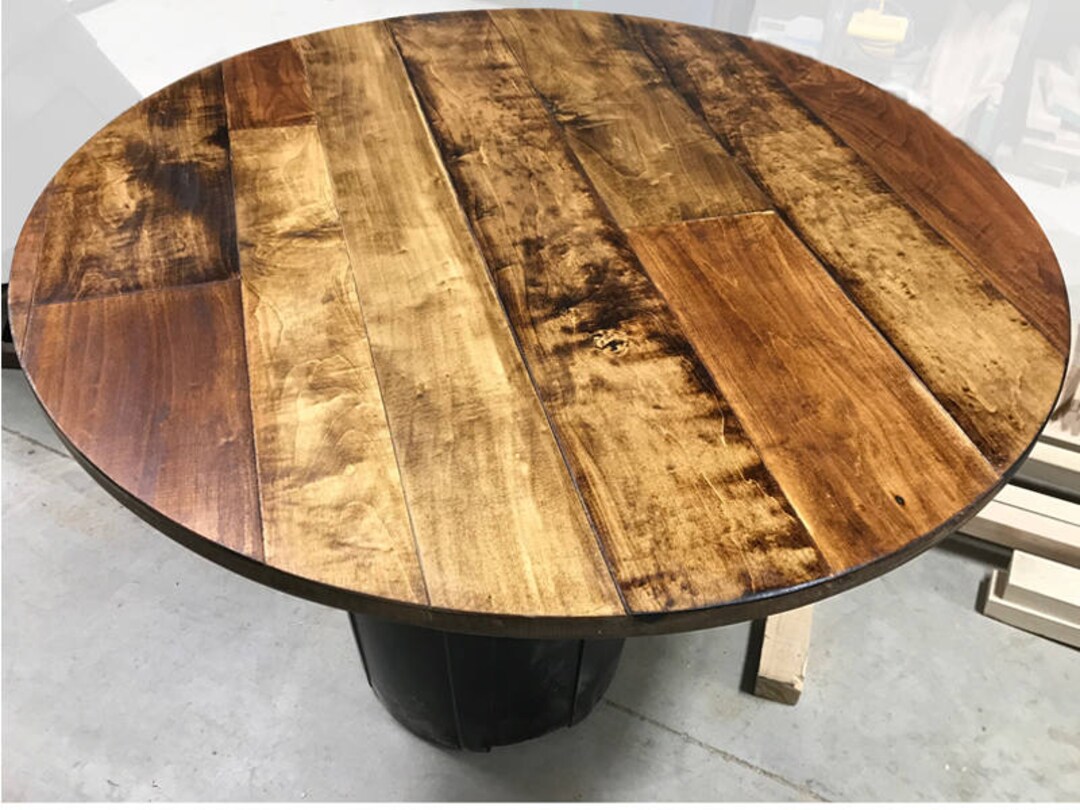60 inch round unfinished wood table top online