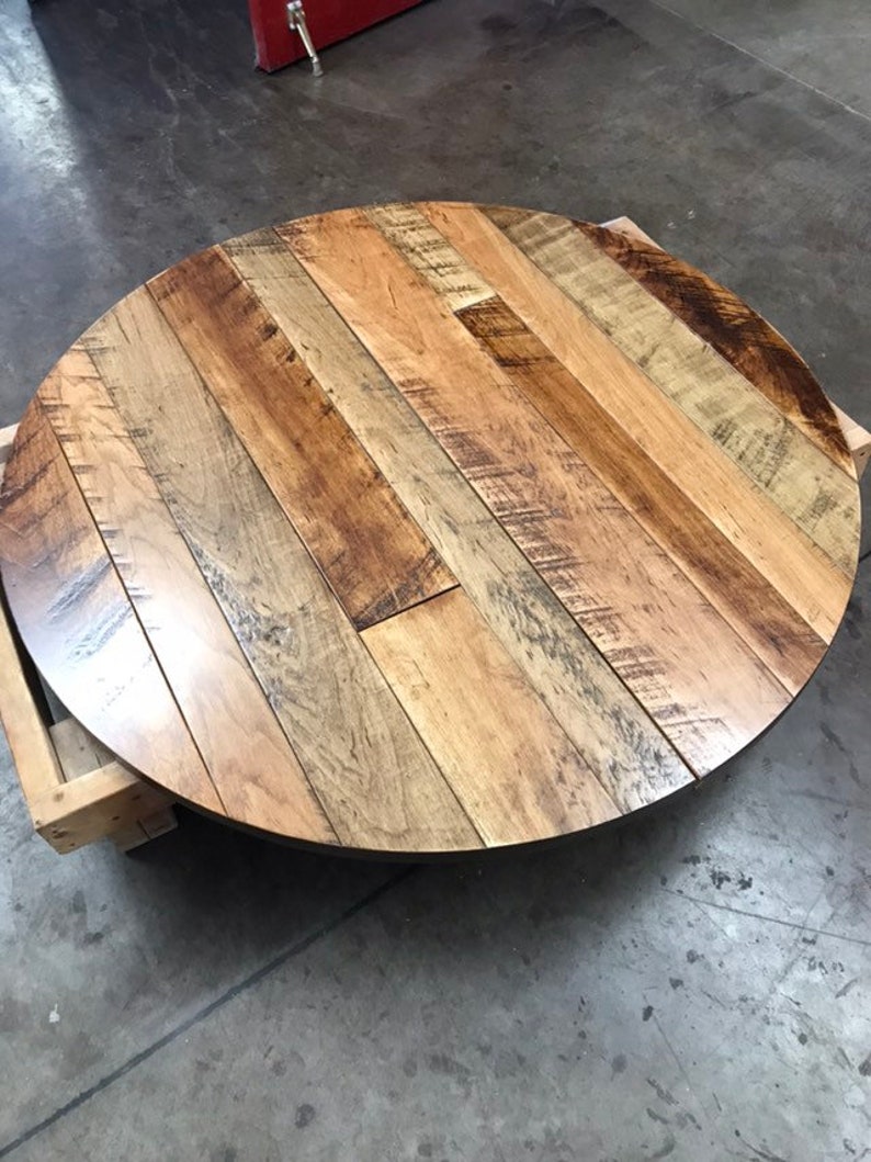 1.75 FINISHED Round Table Top Maple Plank Table Top Etsy