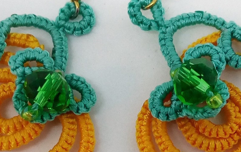 Halloween Earrings Happy Halloween jewelry Pumpkin Earrings Tatting Spooky Halloween party Halloween costume accessories jack o lantern gift