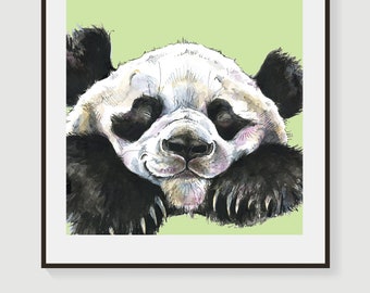 Panda Photobomb A4 Print | Snowtap