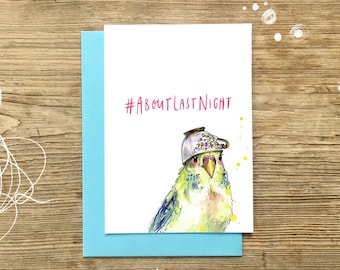 About Last Night | A6 Greeting Card | Snowtap