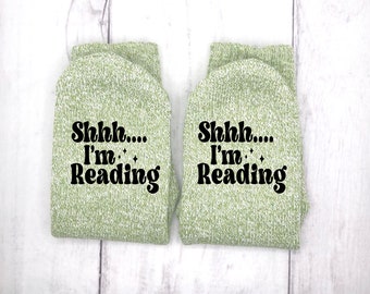 Shhh I'm Reading Socks, I'm Reading Socks, Book Socks, If You Can Read This