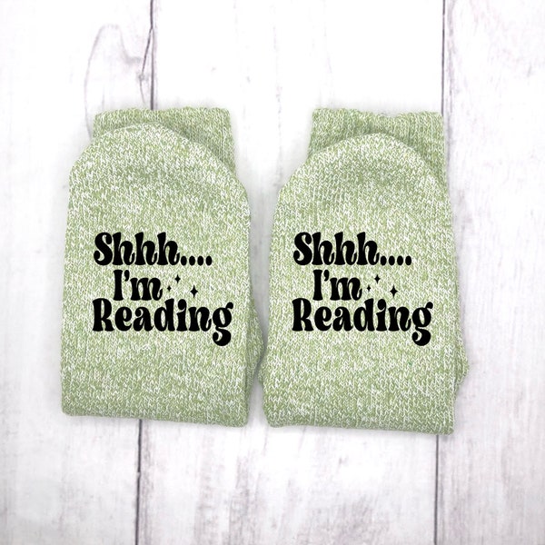 Shhh I'm Reading Socks, I'm Reading Socks, Book Socks, If You Can Read This