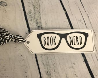Book Nerd bookmark, bookmark, bookmarks, bookmark, book mark, bookmark, cute bookmark, funny bookmark