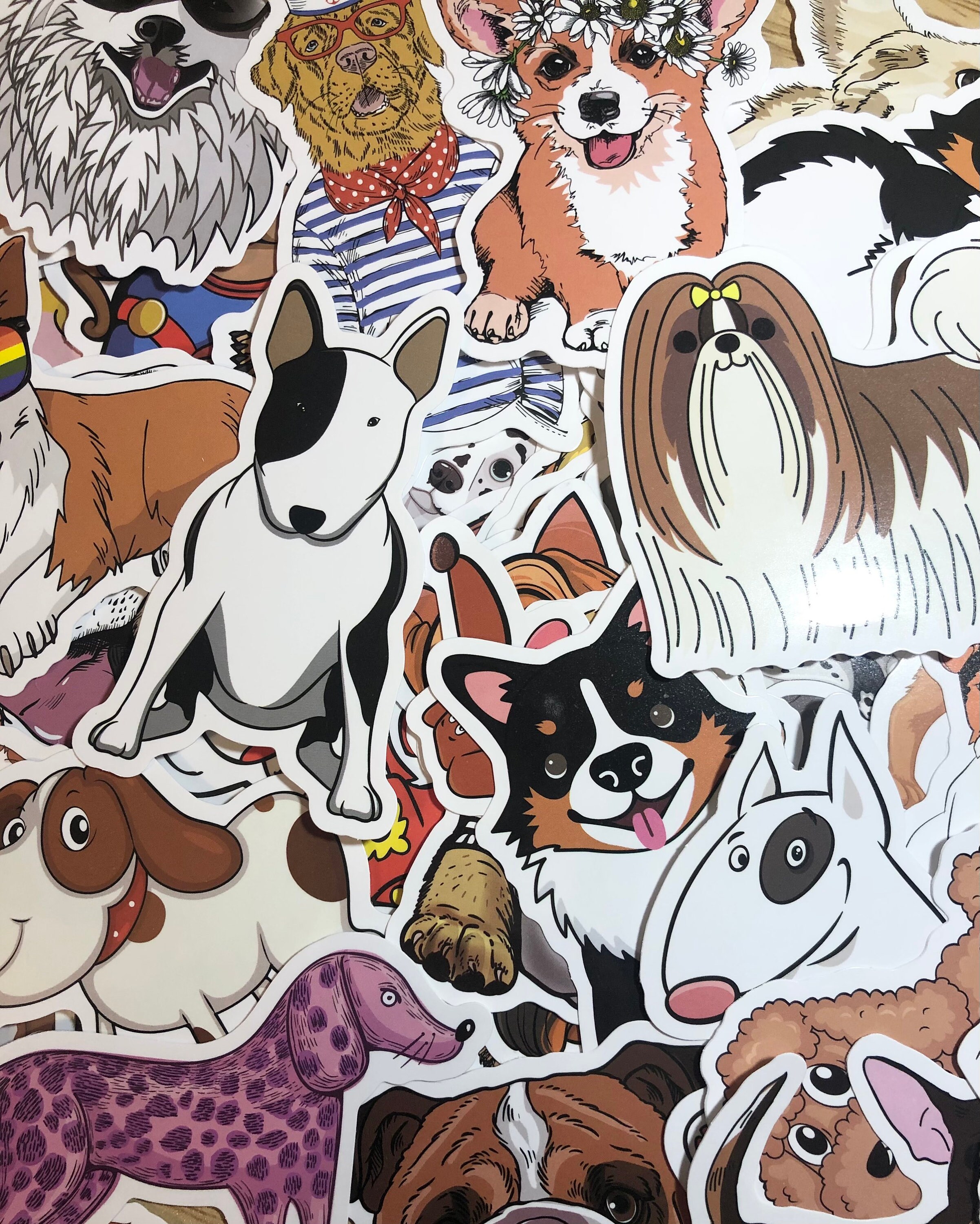 Dog Sticker Pack Dog Stickers Puppy Stickers Water Bottle Etsy