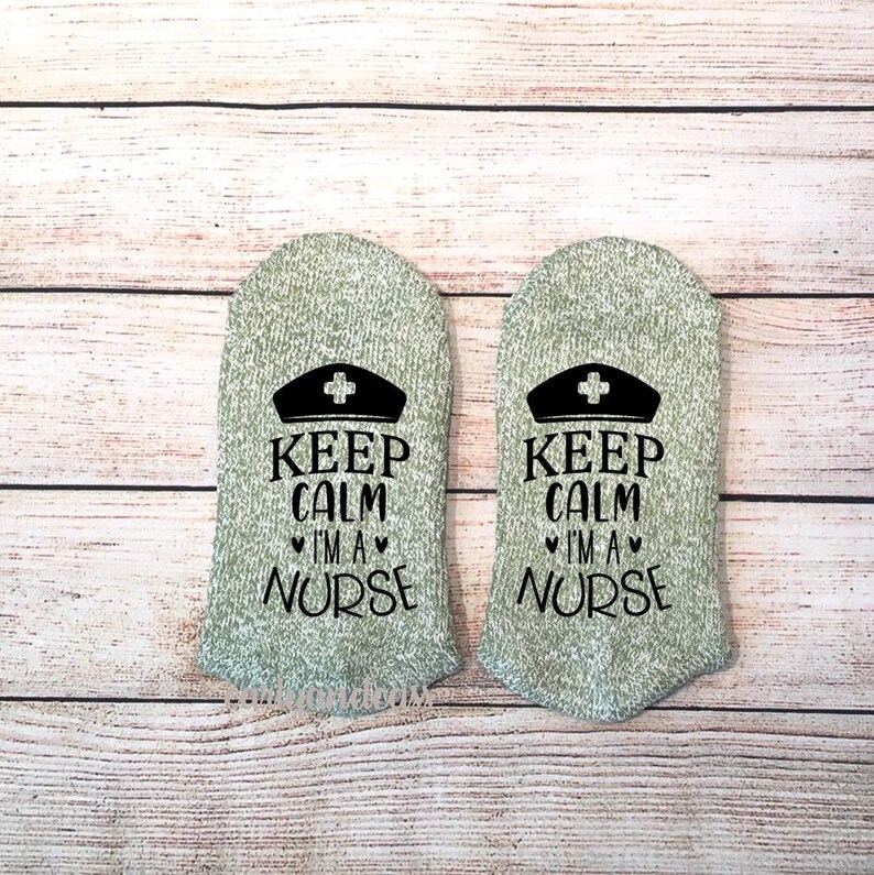 Keep Calm I'm a Nurse Socks Nurse Socks Gifts For Nurses Etsy