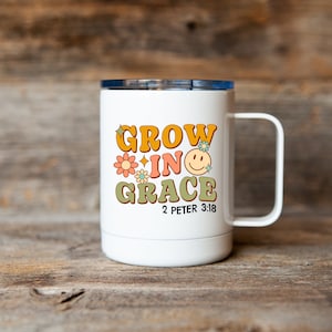 Grow In Grace Mug, Grace, Christian Mug, Coffee Mug