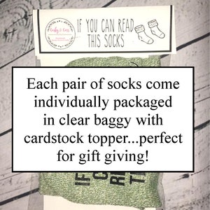 Nurse socks, If you can read this socks, Nurse is off duty, Funny Nurse gift, Gifts For Nurses image 4