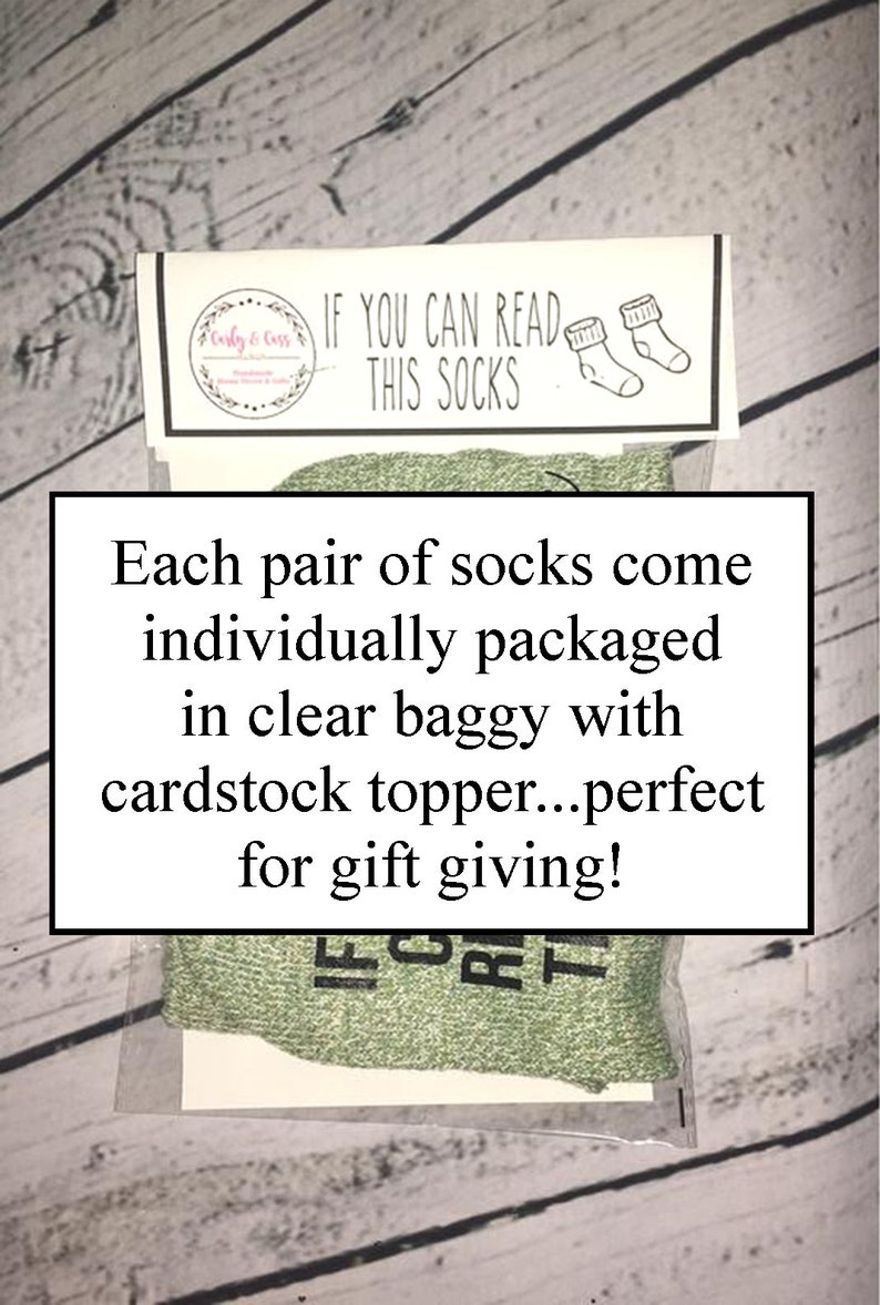 Nurse socks, If you can read this socks, Nurse is off duty, Funny Nurse gift, Gifts For Nurses image 4