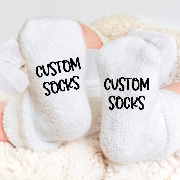 Custom Socks, Custom Baby Socks, Custom Kids Socks, If you can read this socks