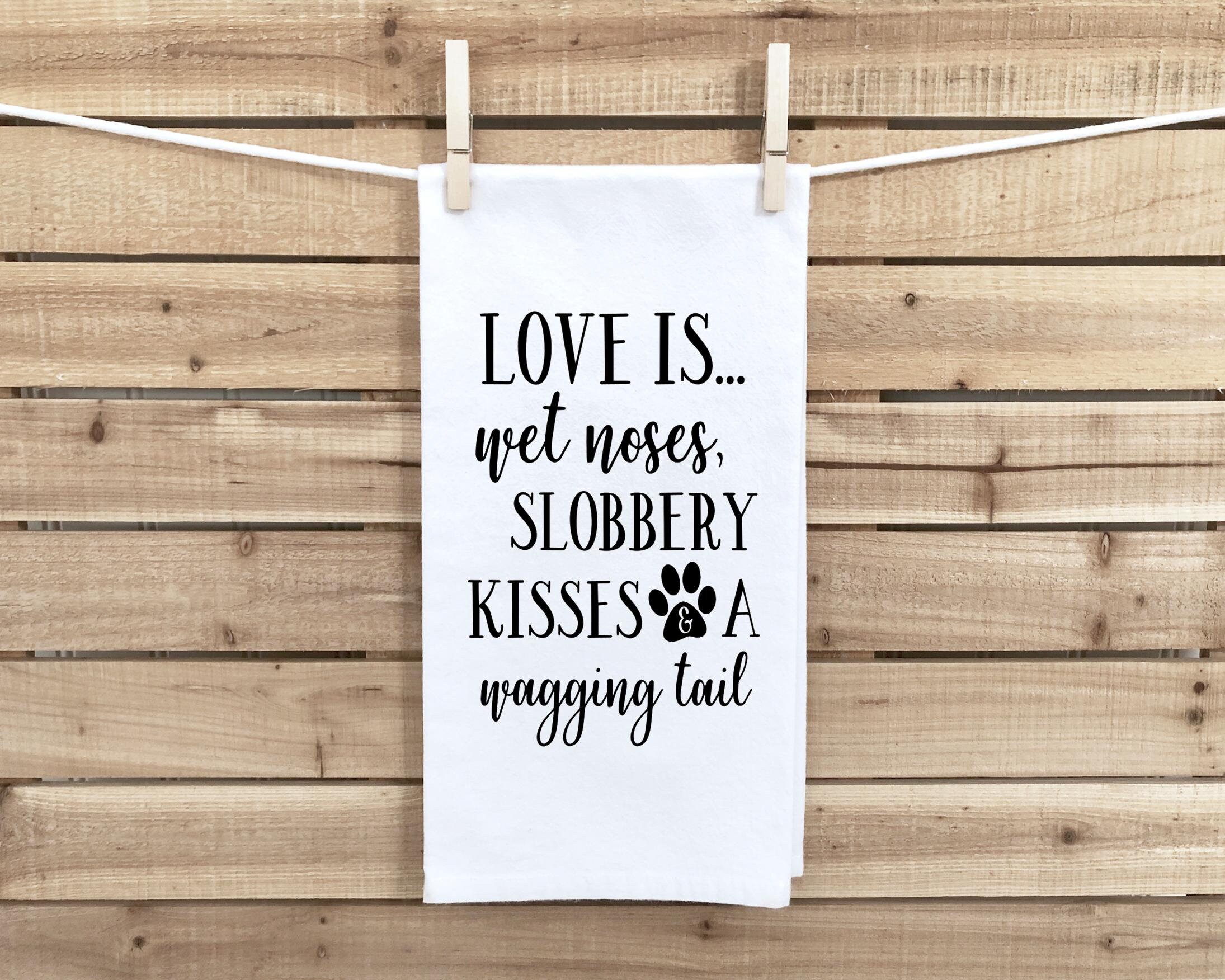 Dog dish towel Dog Lover Gift Dog Kitchen Towel Dog Flour Etsy