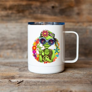 Hippie Aliens Mug, Aliens Mug, Coffee Mug