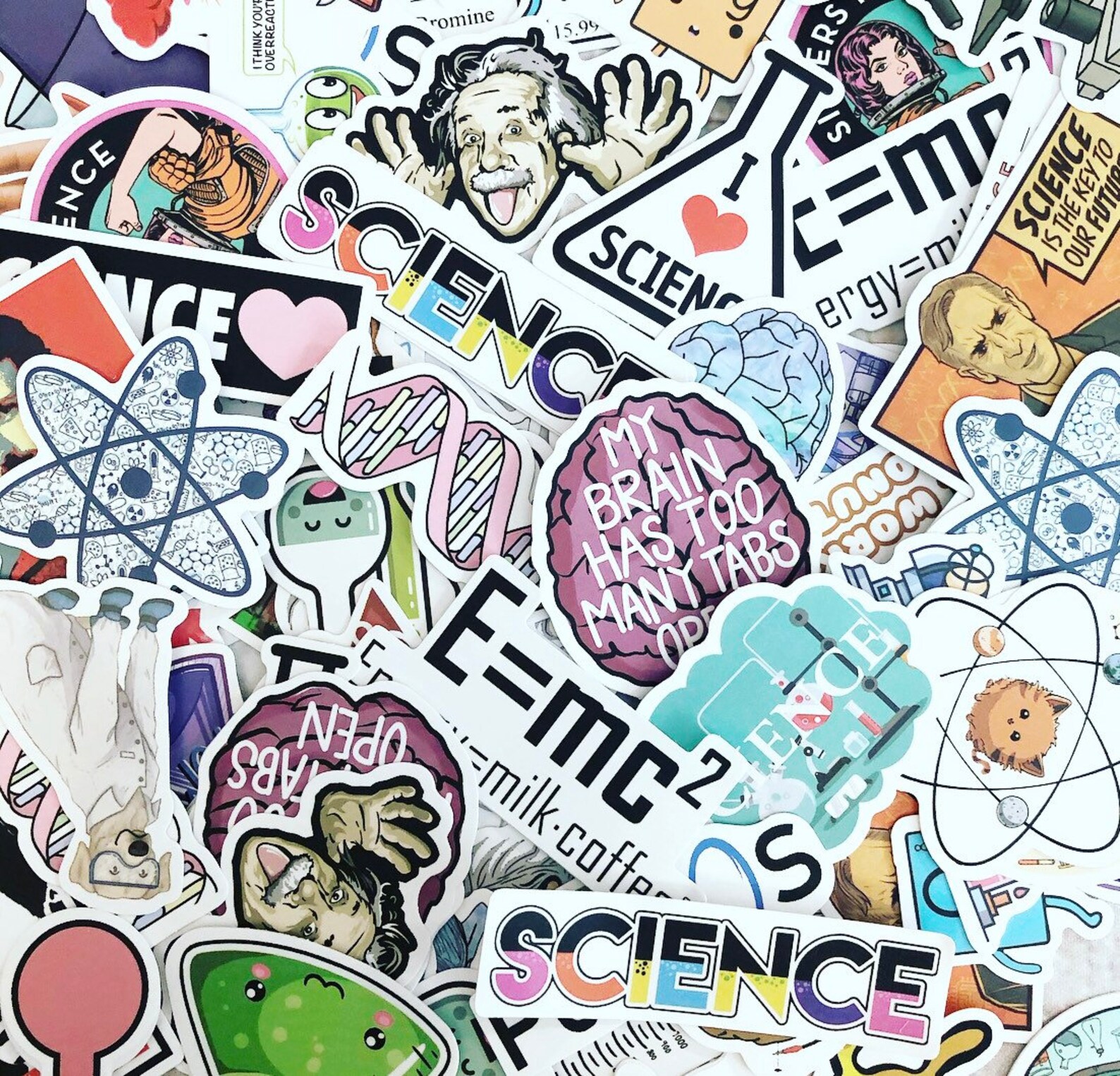 Science Sticker Pack Science Stickers Laptop Stickers Water Etsy