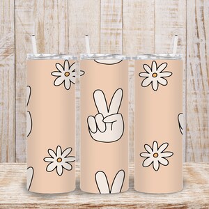 Peace Sign Tumbler, Peace Tumbler, Tumbler, Skinny Tumbler