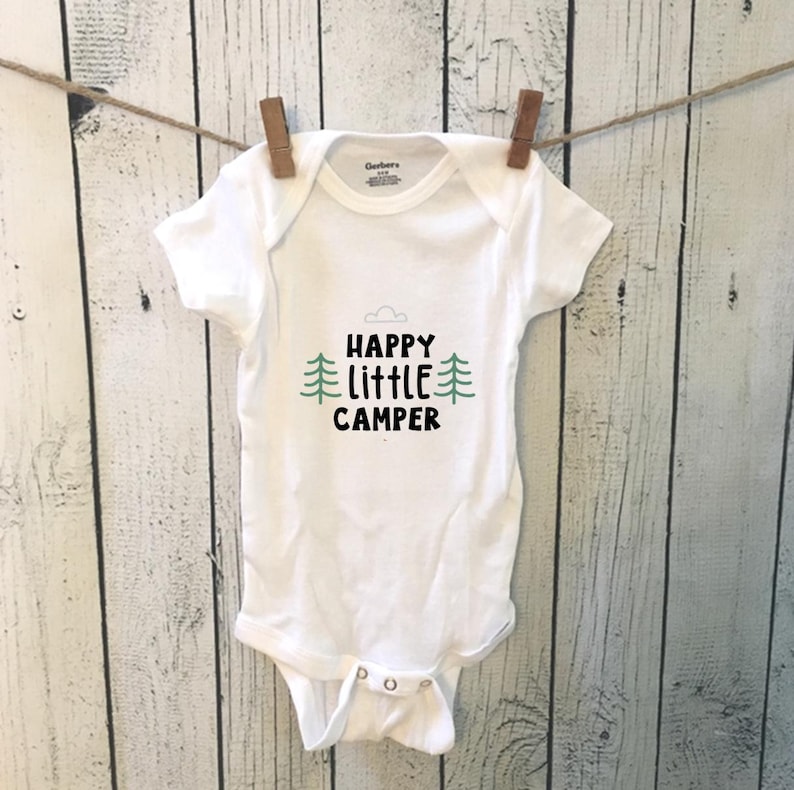 Happy Little Camper Baby Bodysuit Camper One Piece Gifts for Etsy