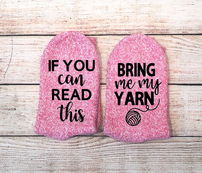 Yarn Socks If you can read this socks Knitting Socks Gifts For Knitters Bring Me Yarn