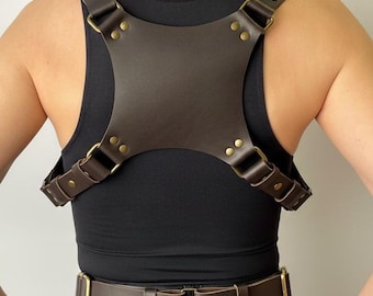 Harnais de poitrine Lara Croft, commission cosplay, étuis en cuir