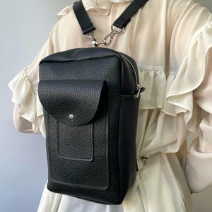 Vegan übergroße Schultertasche Mini Rucksack Geldbörse Frauen Große Crossbody Bag Travel handgemachte kleine Leder Schultertasche