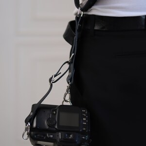 Shoulder Camera Strap, Vegan Leather Single Camera Harness, Double Camera Harness, Faux Leather Multicamera Strap, Shoulder Strap for Camera image 7