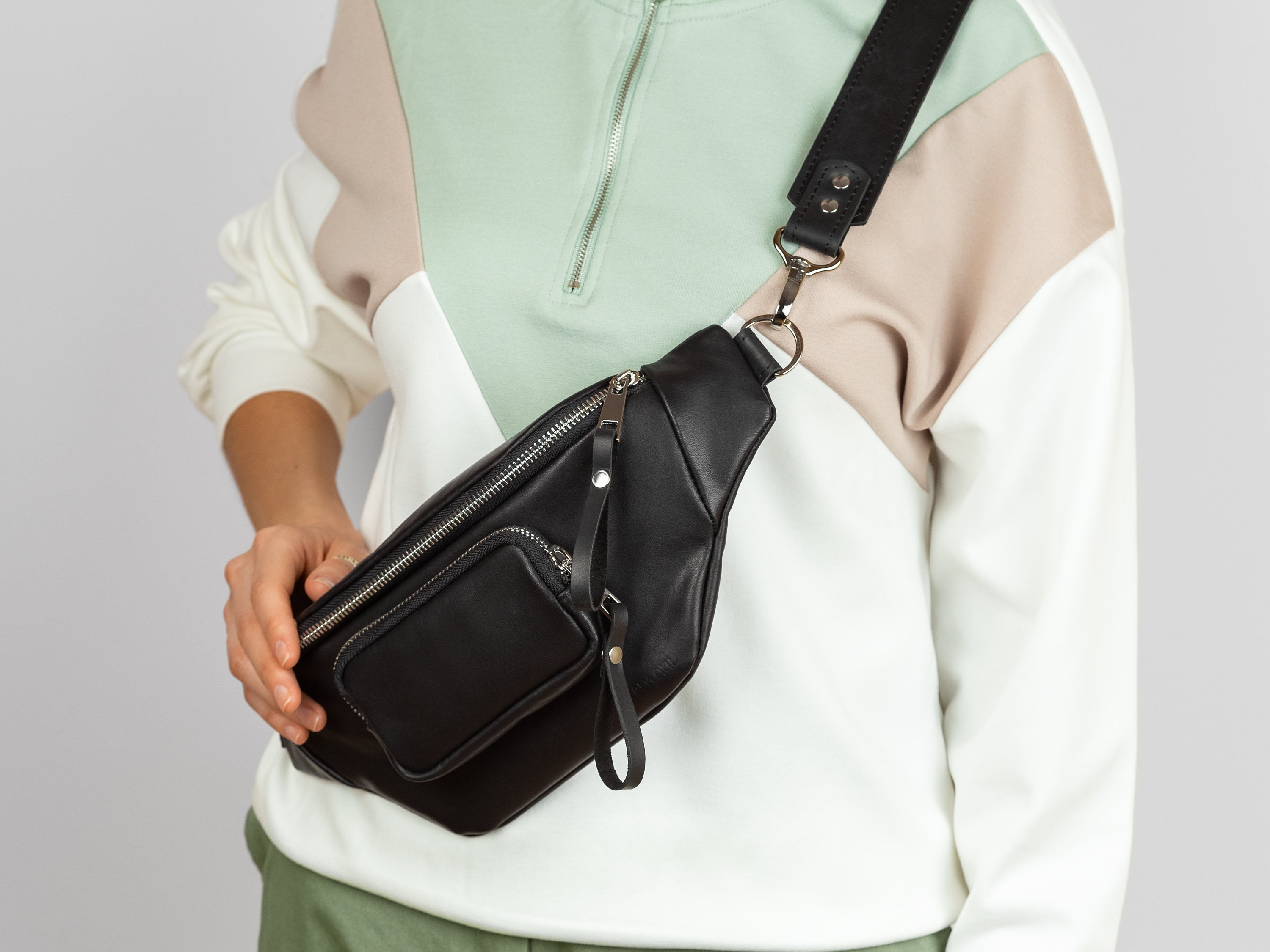 Bershka belt bag store with chain