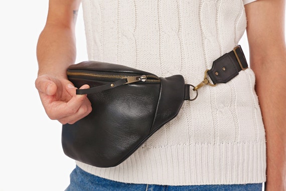 Custom Leather Fanny Pack Men Plus Size Bum Bag Black Belt Bag Hip Bag Men Oversized Fanny Pack Mens Fanny Pack Leather Belt Pouch Men Etsy