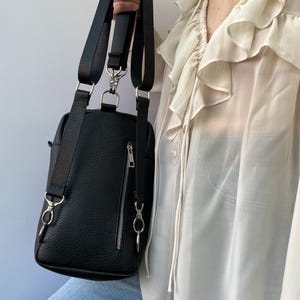 Sac à main de voyage Mini sac à dos végétalien fait main Grand sac à bandoulière pour femme Petit sac à dos convertible Sac à bandoulière esthétique surdimensionné