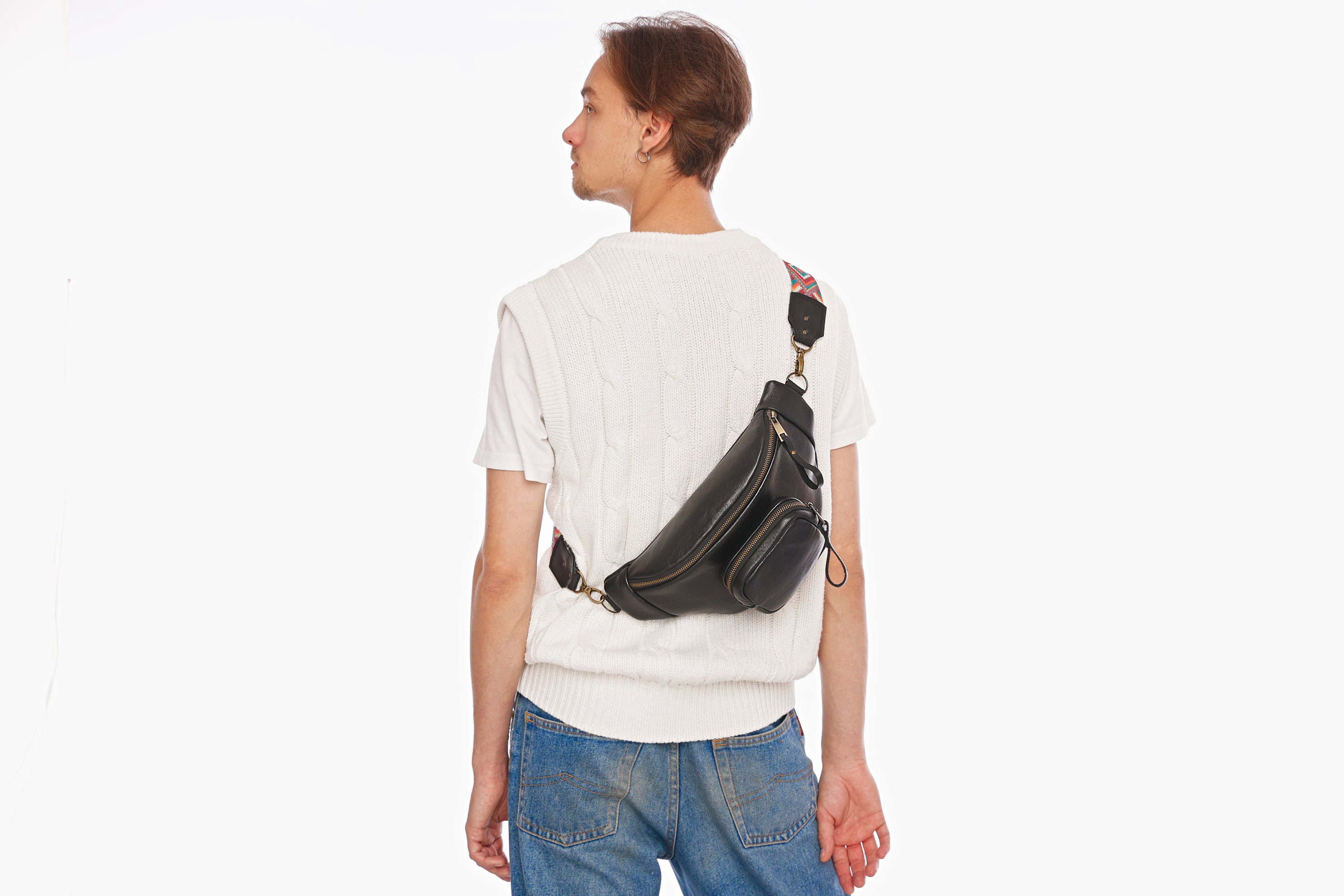 Bag Chest Shoulder Male Small  Men Luxury Cross Shoulder Bag