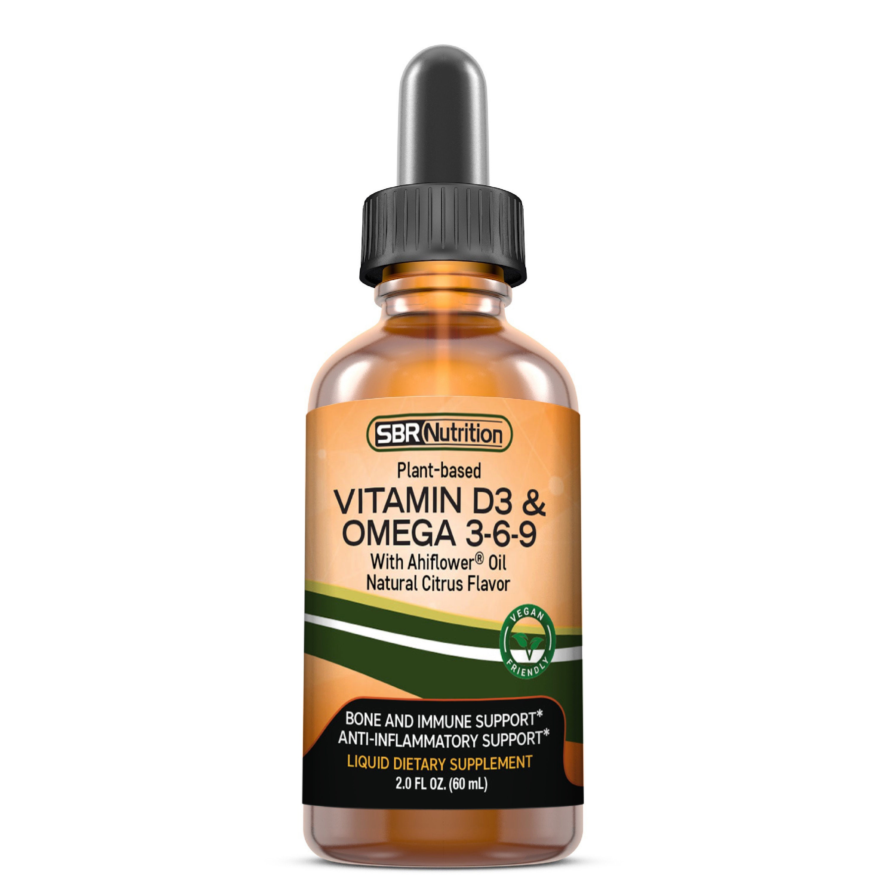 Vegan Vitamin D3 and Omega 369 Liquid Drops with Ahiflower Etsy