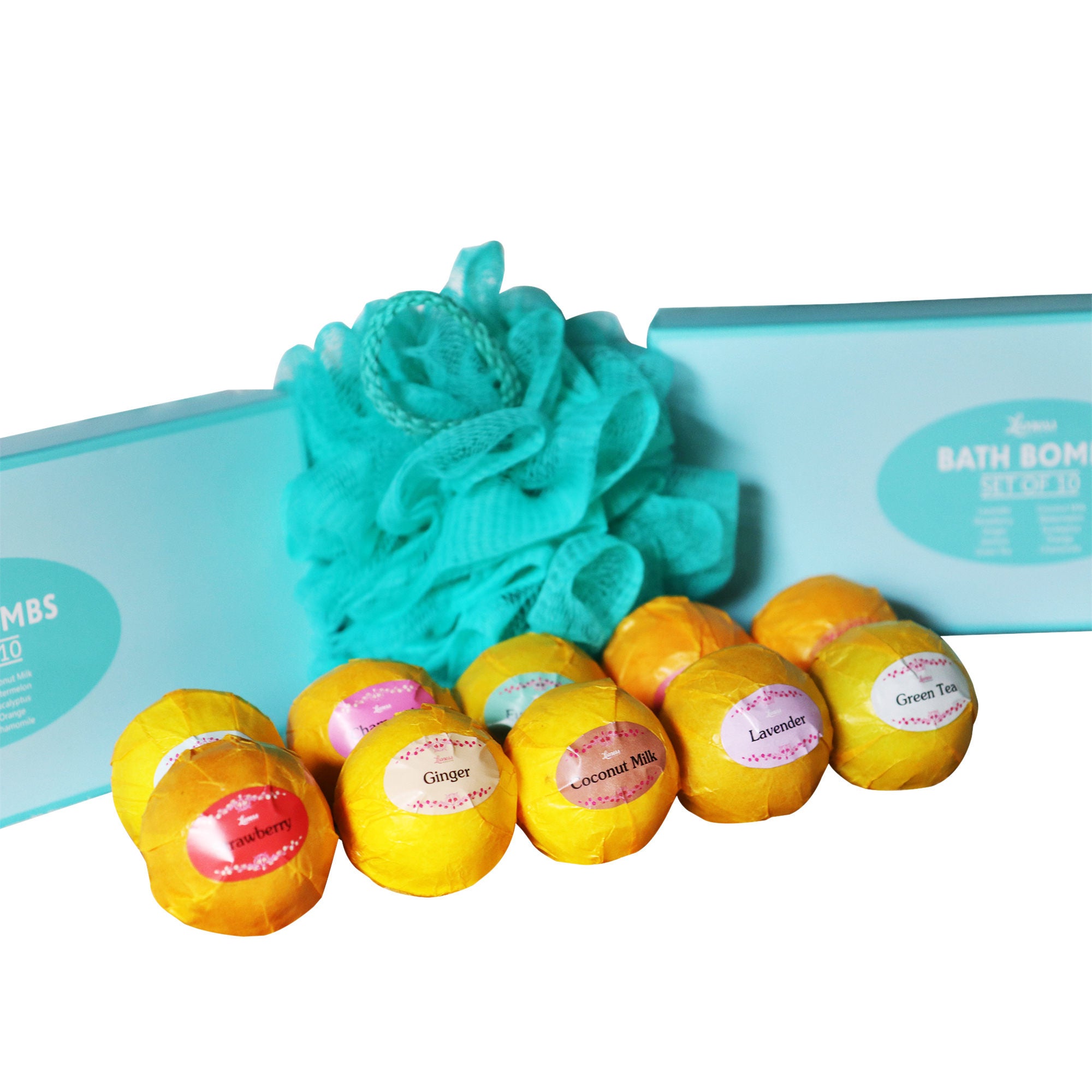 Bath Bombs Gift Set Ten 10 Unique Scents in One Box Etsy