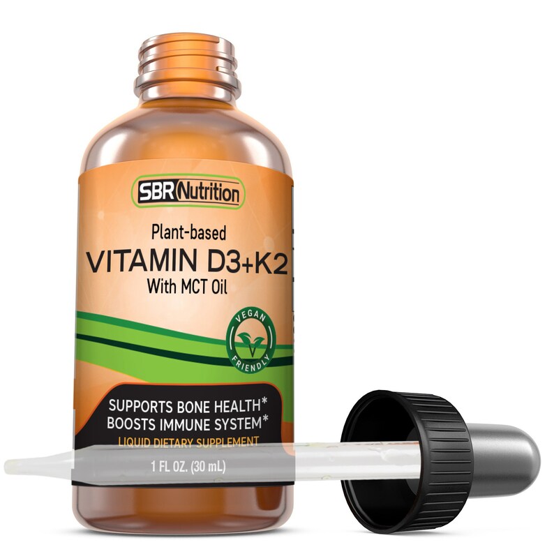 MAX Absorption Vitamin D3 K2 MK7 Liquid Drops With MCT Etsy