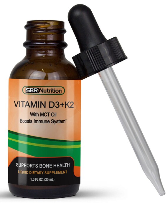 Max Absorption Vitamin D3 K2 Mk 7 Sublingual Liquid Drops With Mct Oil