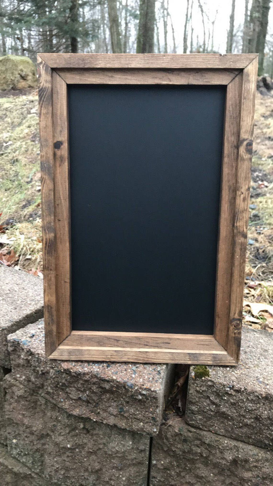 Chalkboard Easel/ Wood Chalkboard Easel/ Wedding Sign/ Etsy