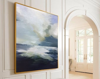 abstract canvas art etsy