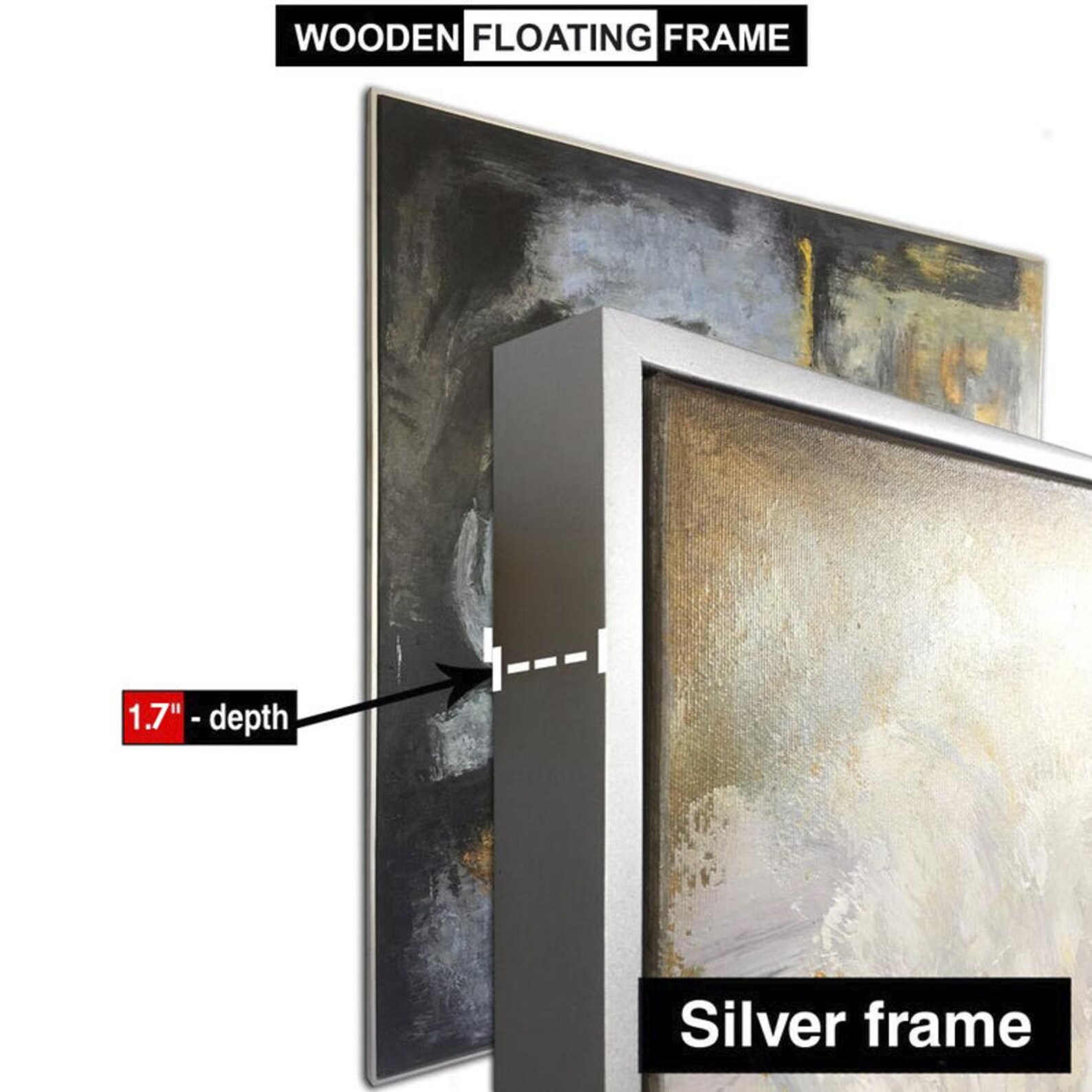 Frame for Painting Black Frame White Frame Natural Frame Etsy