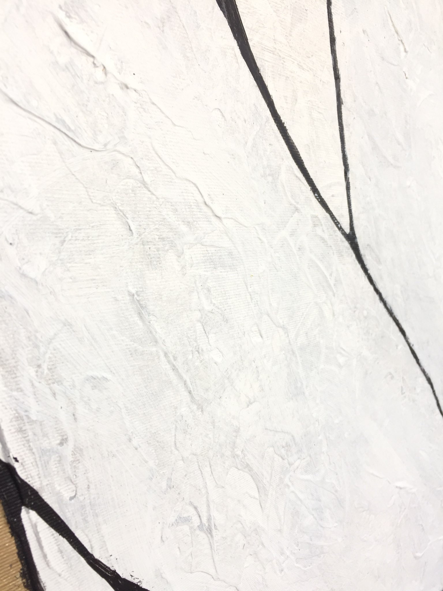 Large Abstract Painting Original Gold Leaf Painting Gray Etsy