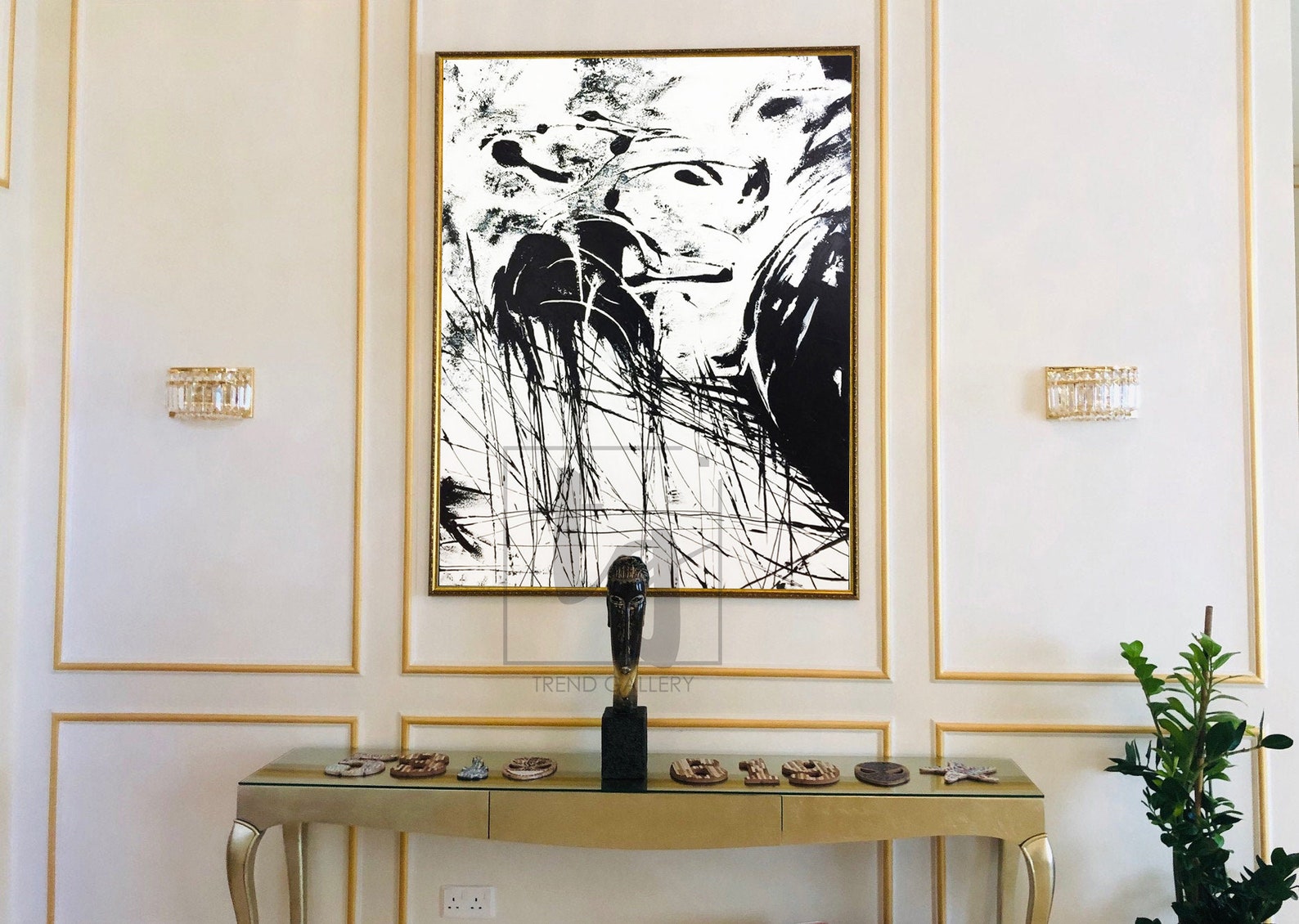 Extra Large Wall Art Canvas Black and White Wall Art Acrylic Etsy