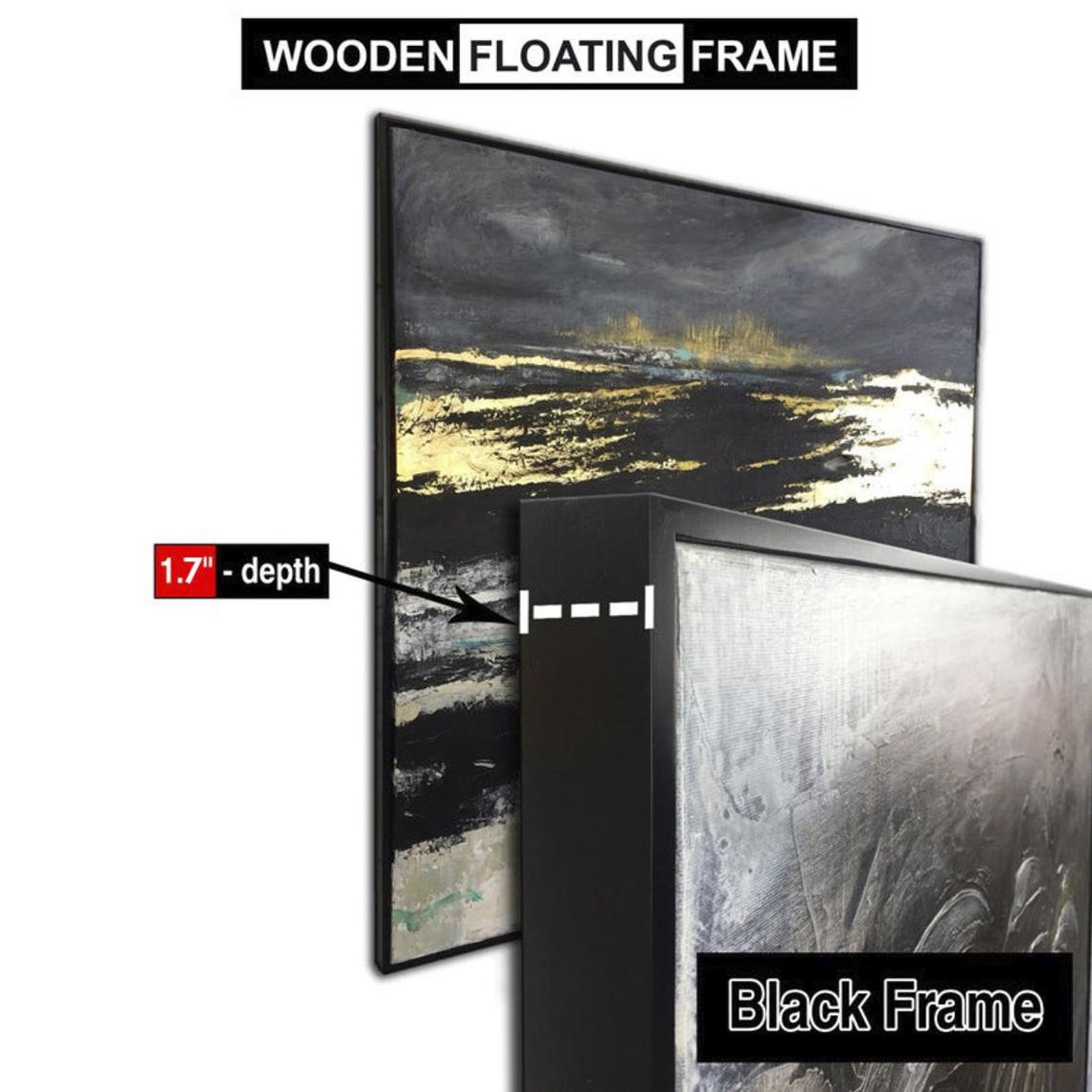Frame for Painting Black Frame White Frame Natural Frame Etsy