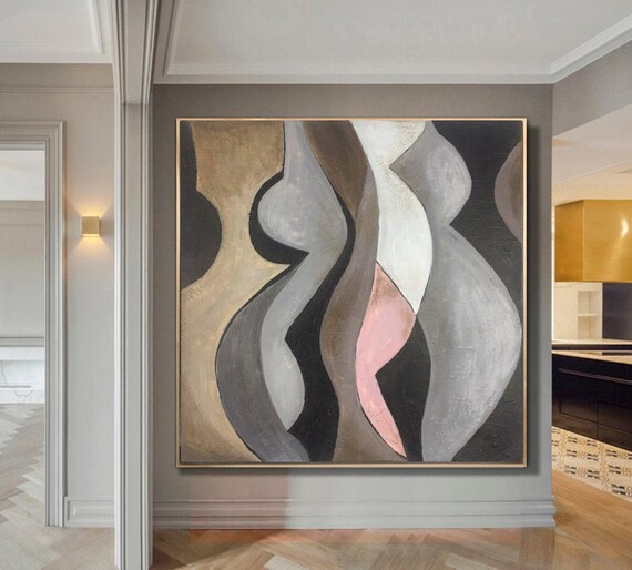 Creative Painting On Canvas Modern Abstract Painting Large Etsy