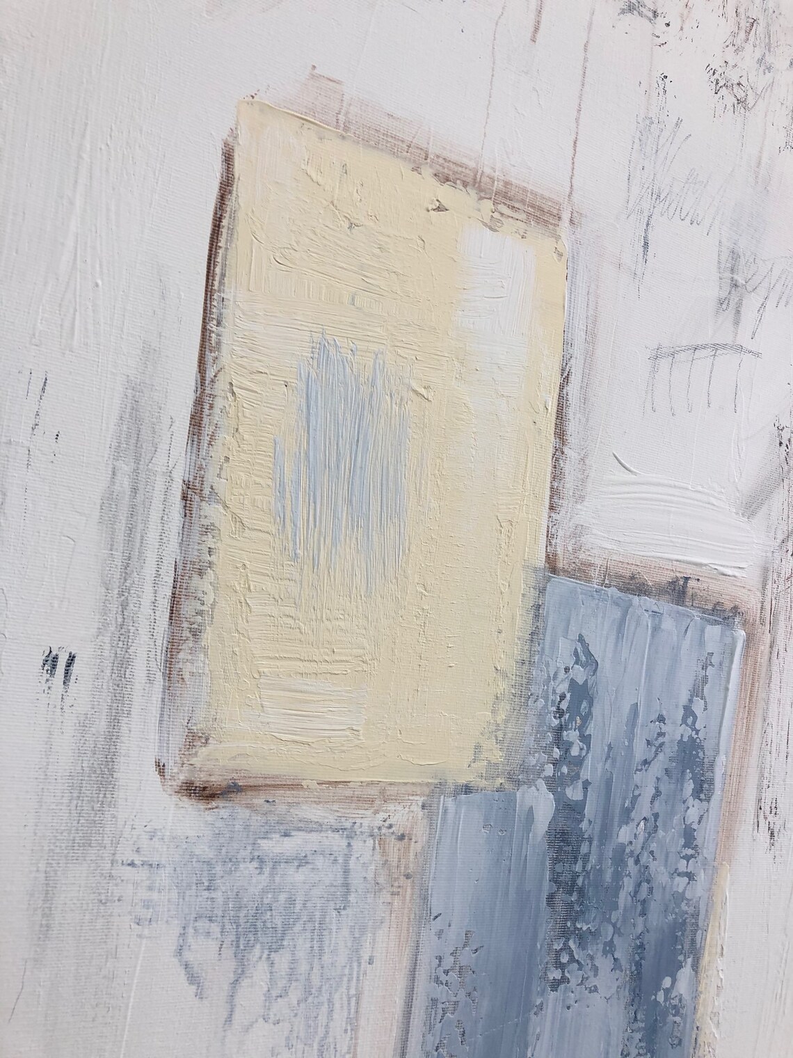 Large Original Acrylic Abstract Pastel Colors Paintings On Etsy