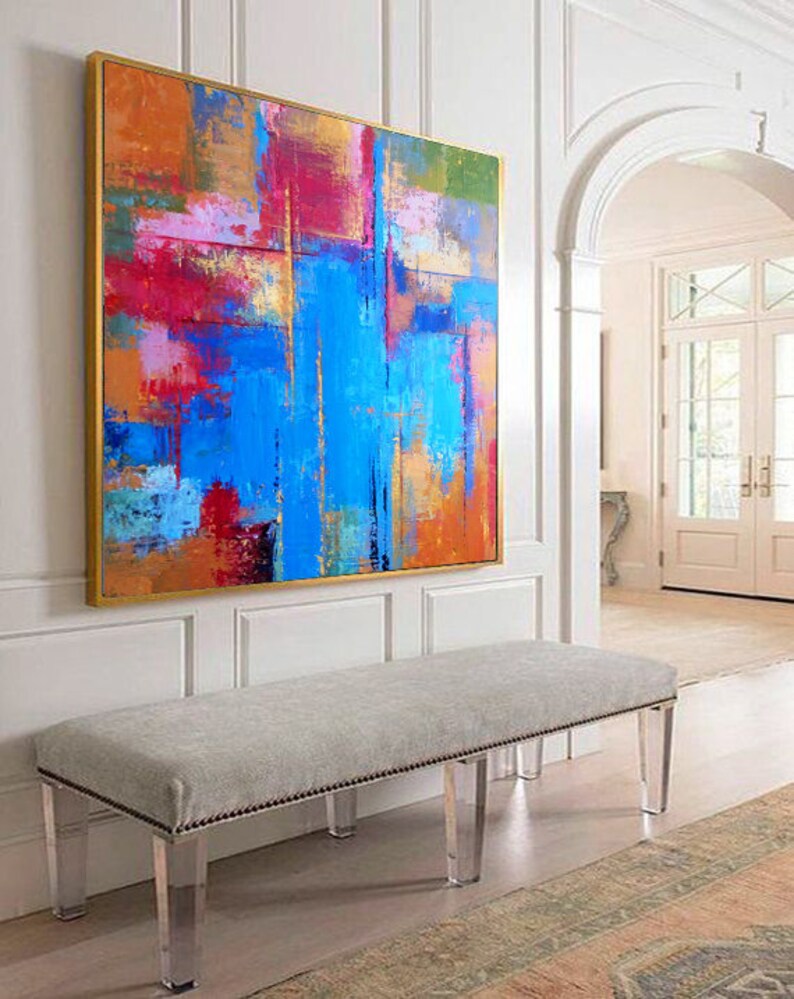 Abstract Oil Painting Original Large Oversized Painting Office Etsy