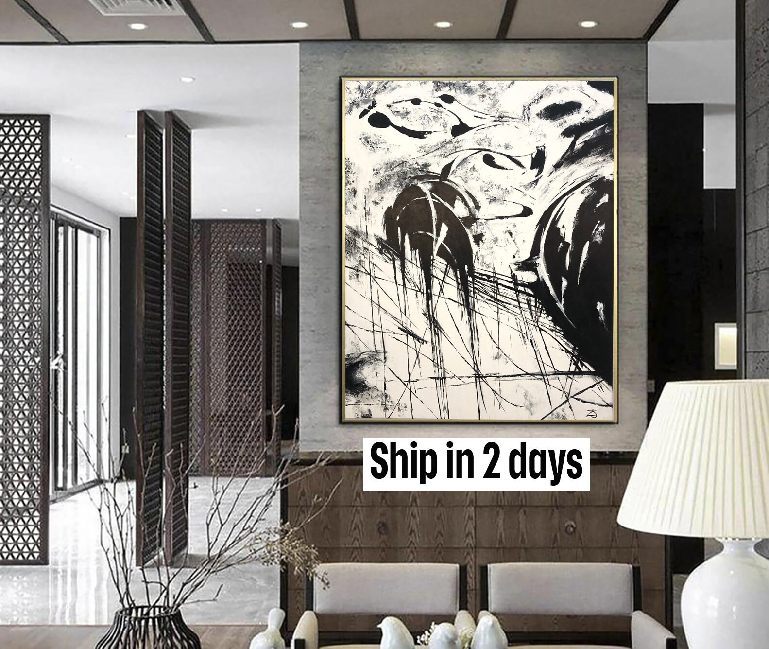 53x45 Huge Wall Art Black And White Art Fine Art Etsy