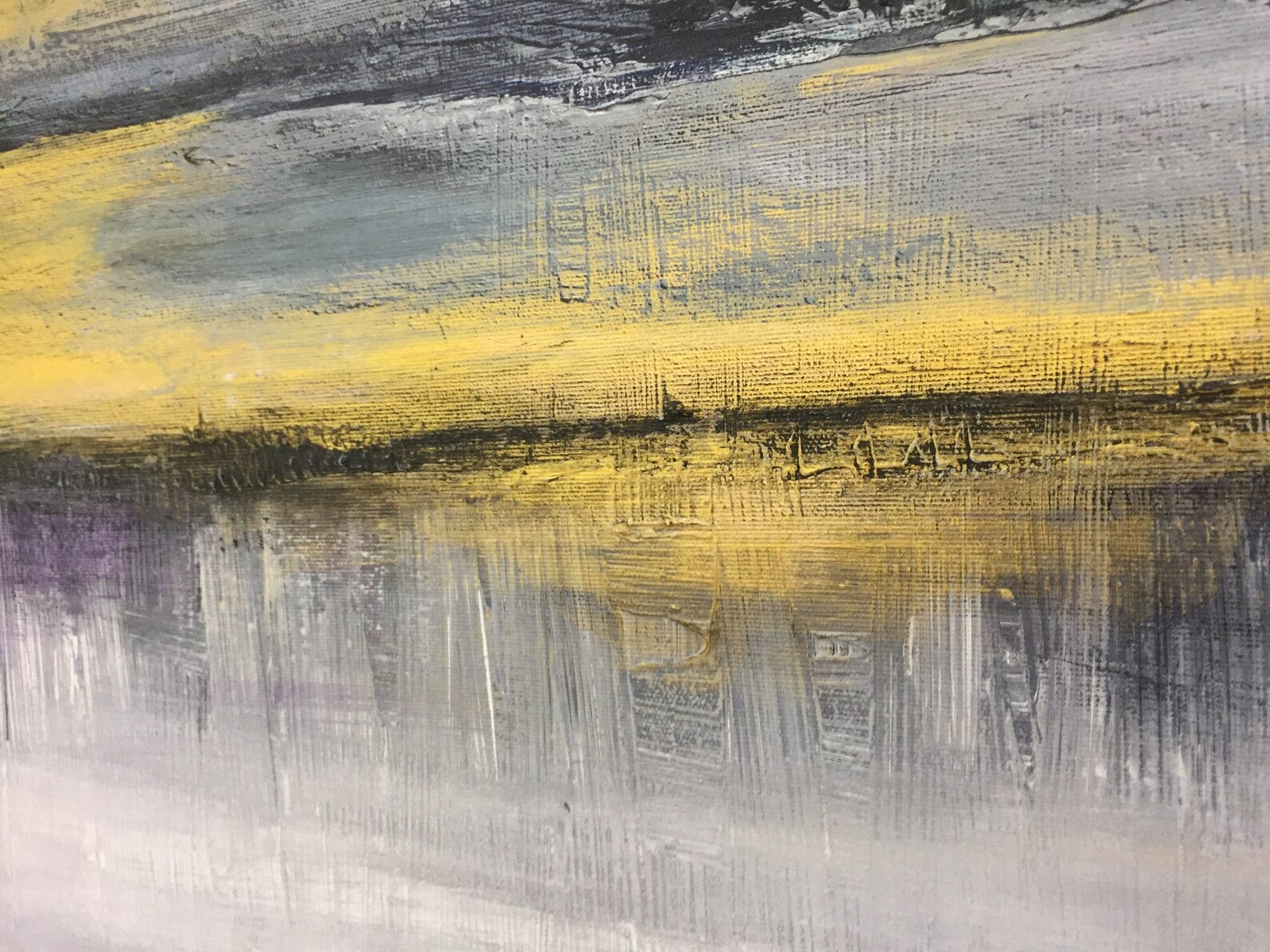 40x40 Abstract Landscape Painting Canvas Dark Wall Art Etsy