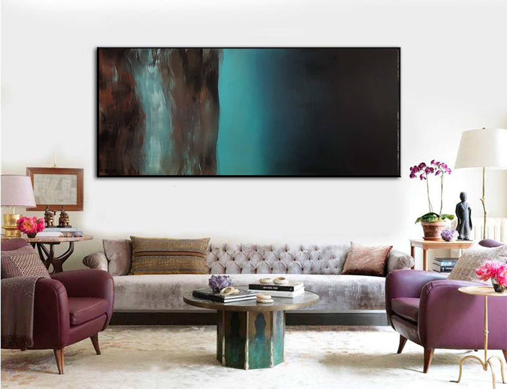 Extra Large Wall Art Abstract Modern Painting Abstract Acrylic | Etsy