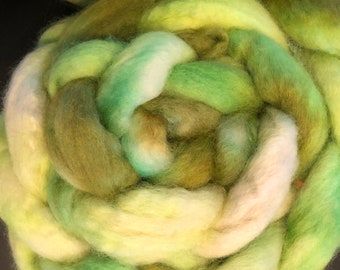 Eye of Newt 4 oz BFL/Tussah Silk Combed Top